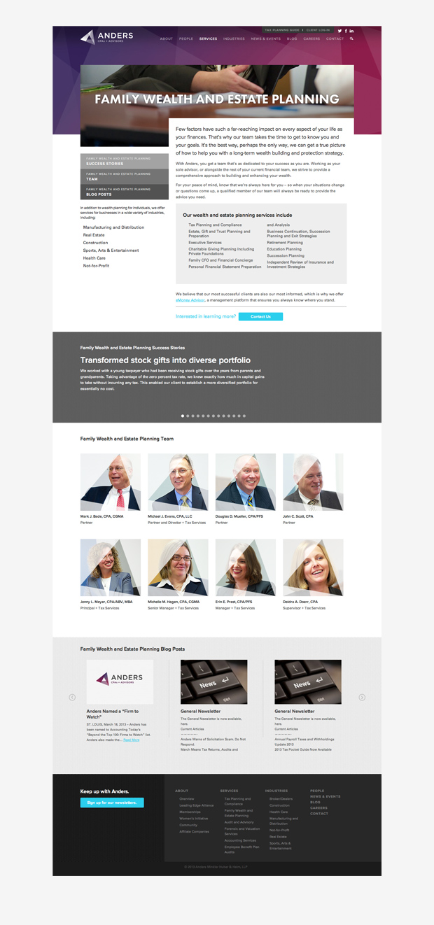 Anders CPA Website Design Services