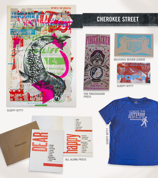 Cherokee Street Print Show materials