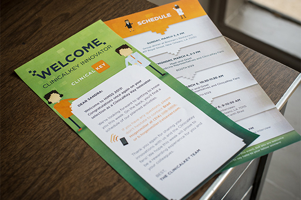 Elsevier ClinicalKey Pixel People Poster marketing collateral
