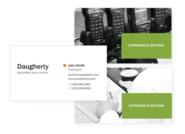 New business card designs for Daugherty Business Solutions