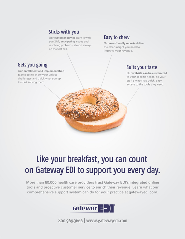 Ad campaign for Gateway EDI - Physicians Practice Service