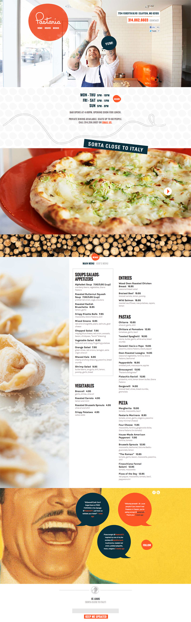 Pastaria St. Louis Website Full