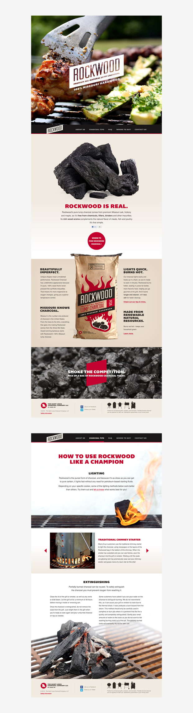 Rockwood Charcoal Website Design