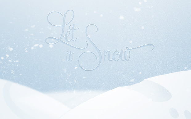 Let it Snow - Desktop Wallpaper Designs by Atomicdust