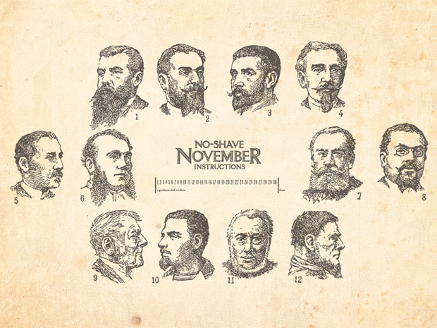 No-Shave November - Desktop Wallpaper designs by Atomicdust