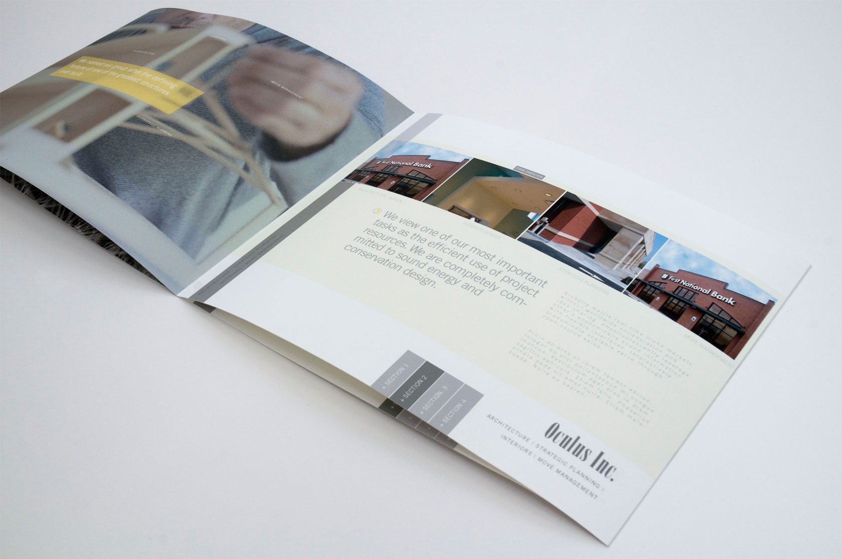 Oculus Inc Brochures designed by Atomicdust