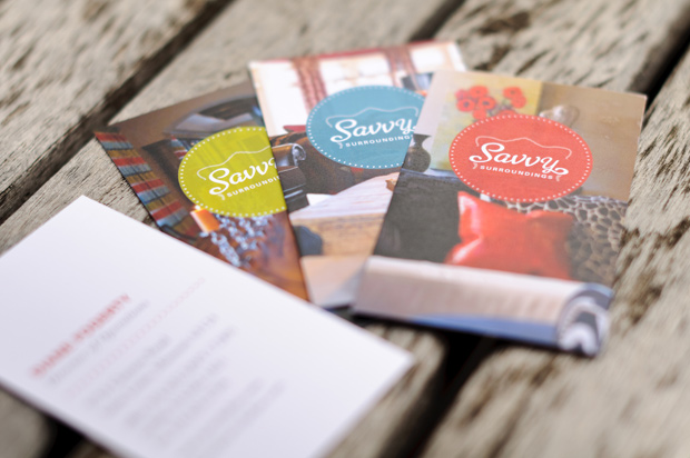 Savvy Surroundings Business Card designs
