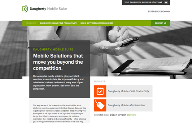 Daugherty Mobile Suite Website Design