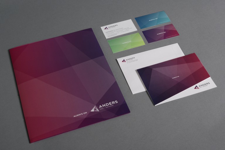 Anders CPA Brochure and Stationary Design