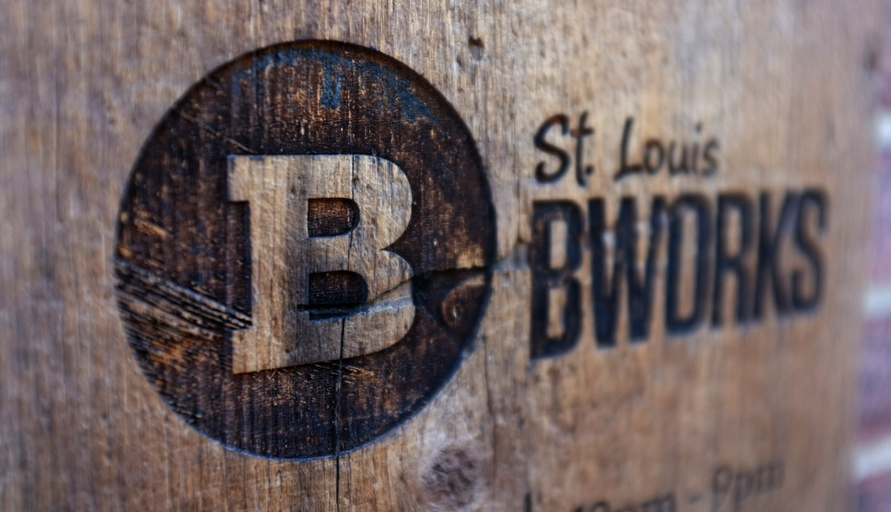 St. Louis BWORKS branding - logo wall