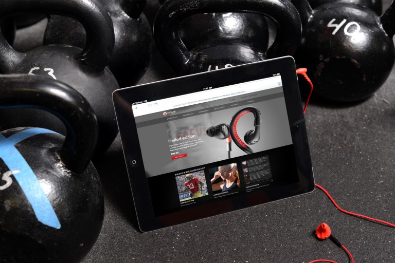 Yurbuds Website Design on Mobile