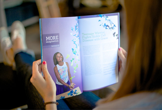 St. Louis Children's Hospital Annual Report Design - Inside Spread