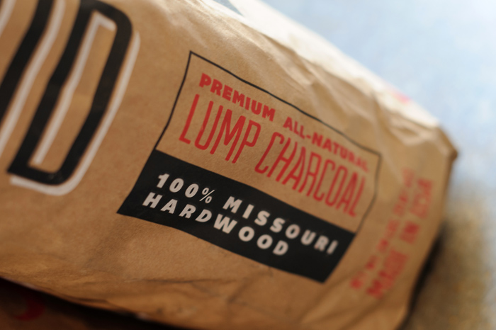 Rockwood Charcoal Packaging design - side of bag