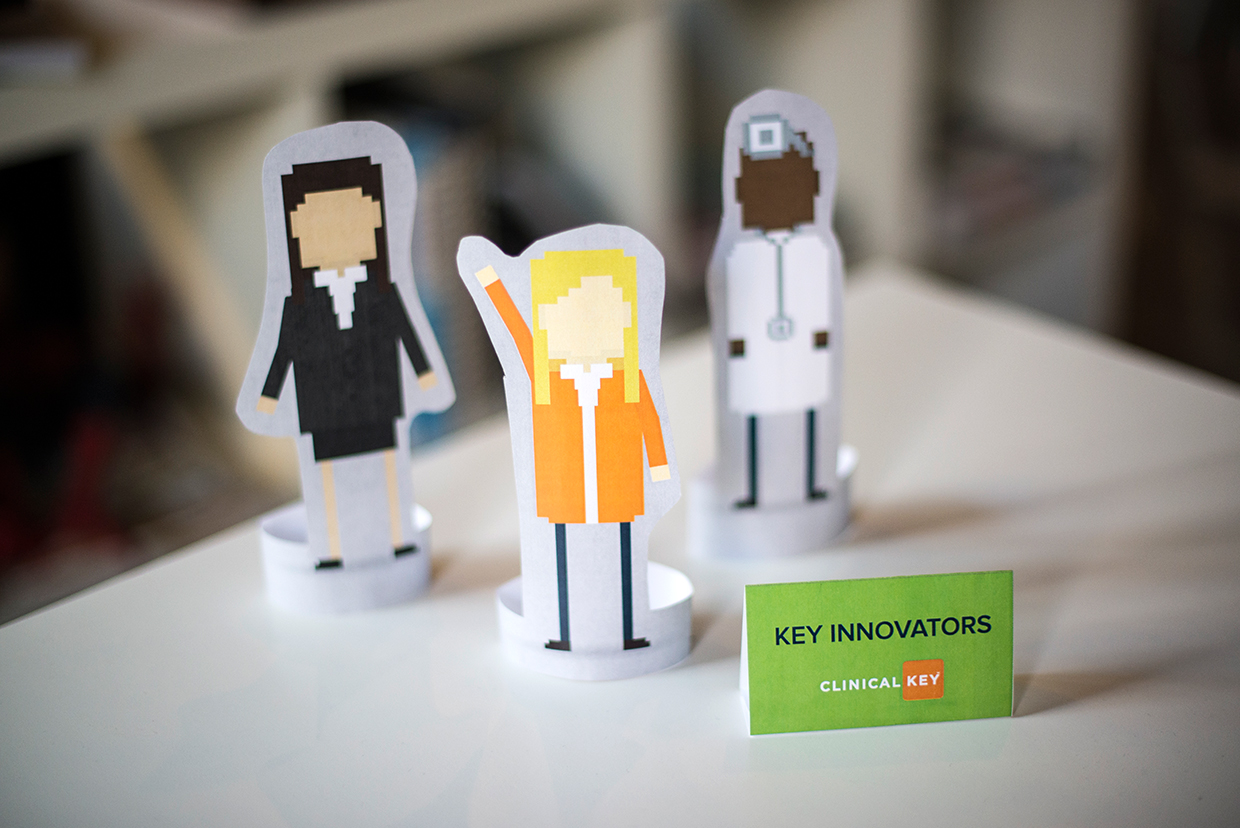 Paper cut outs for Clinical Key- Key Innovators
