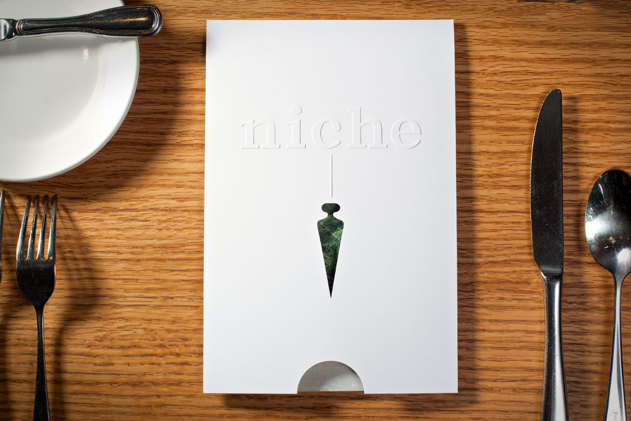Menu design for Niche Restaurant