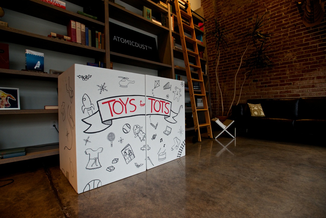 The Toys for Tots Box at Atomicdust