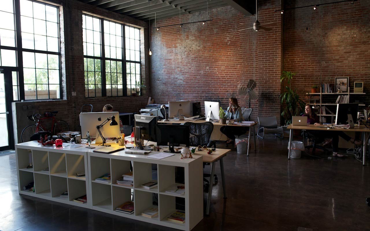 Creatives inside the Atomicdust office in St. Louis