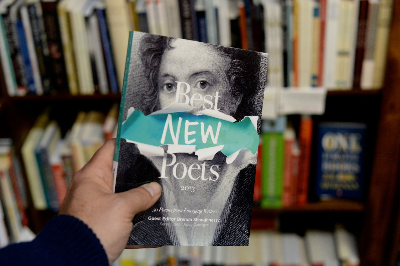 Best New Poets Book on shelf