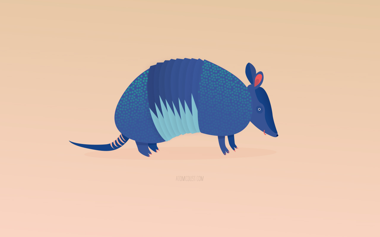 August 2014 Armadillo by Katie Werges from Atomicdust