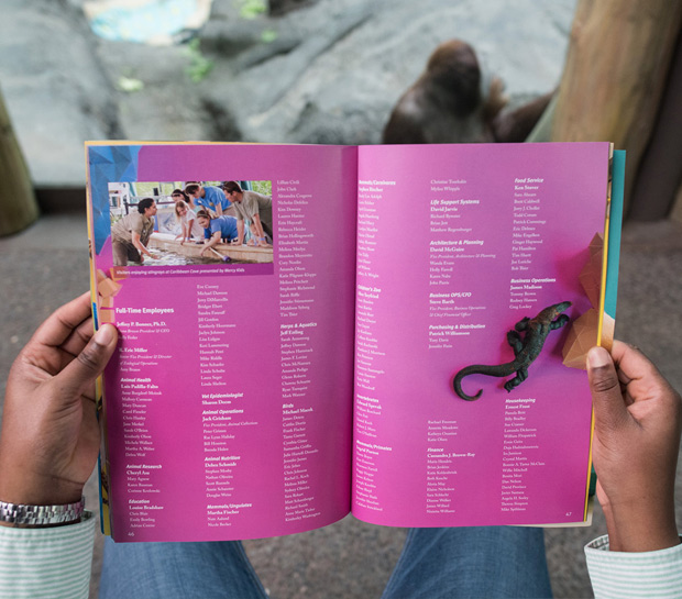 St. Louis Zoo Annual Report Design - Donor Pages