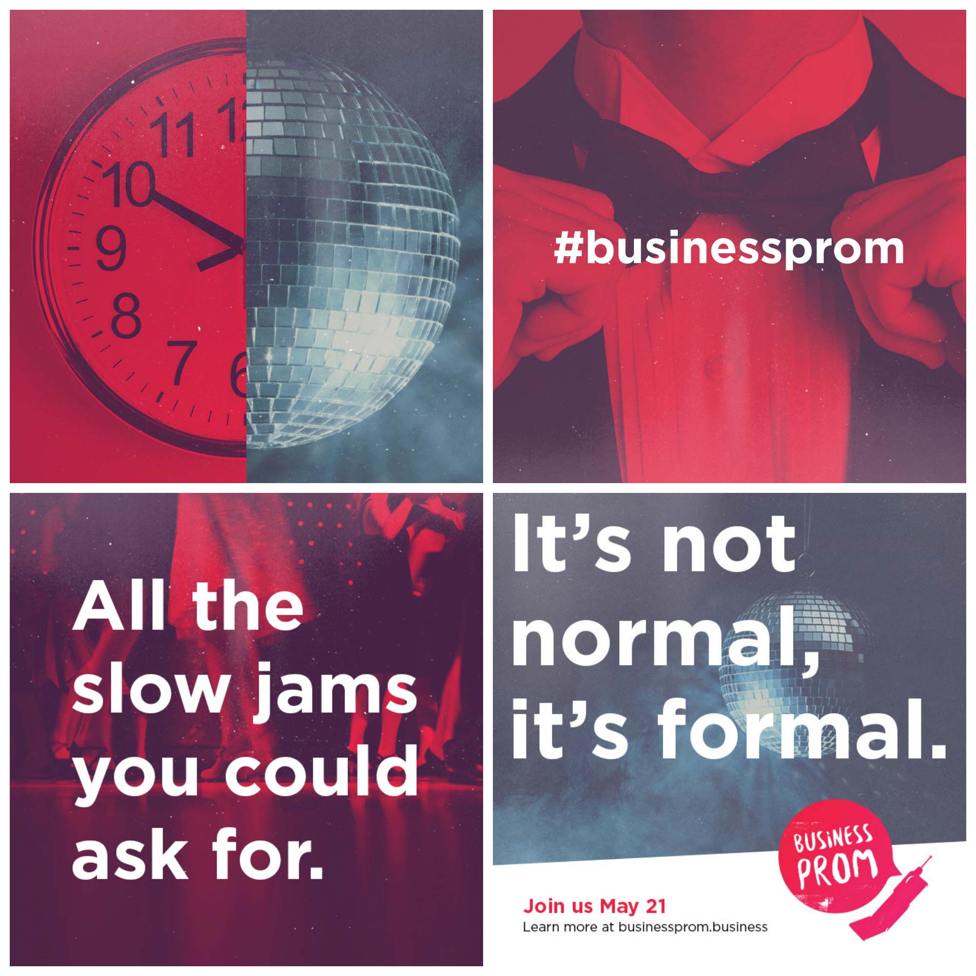 Business Prom Design Collage