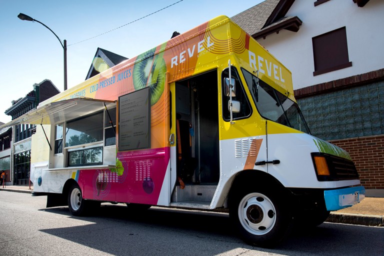 The branded Revel Kitchen Food Truck