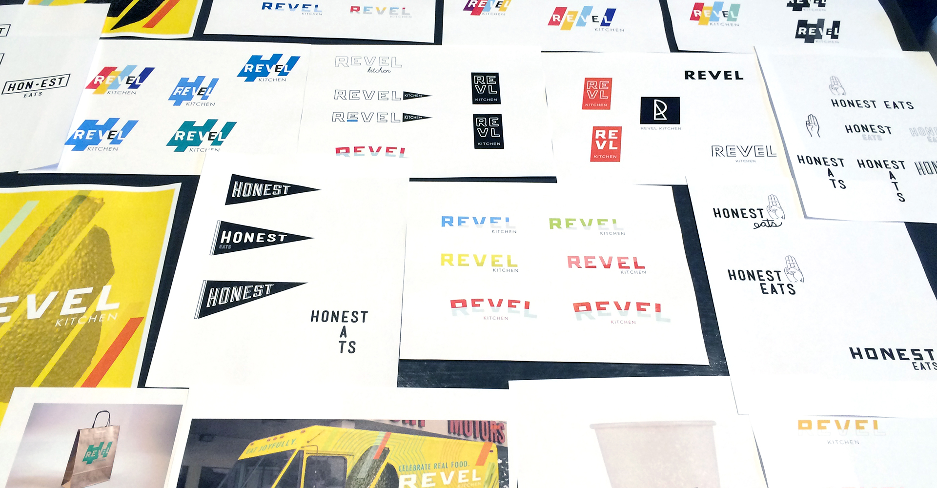 Branding exploration for Revel Kitchen