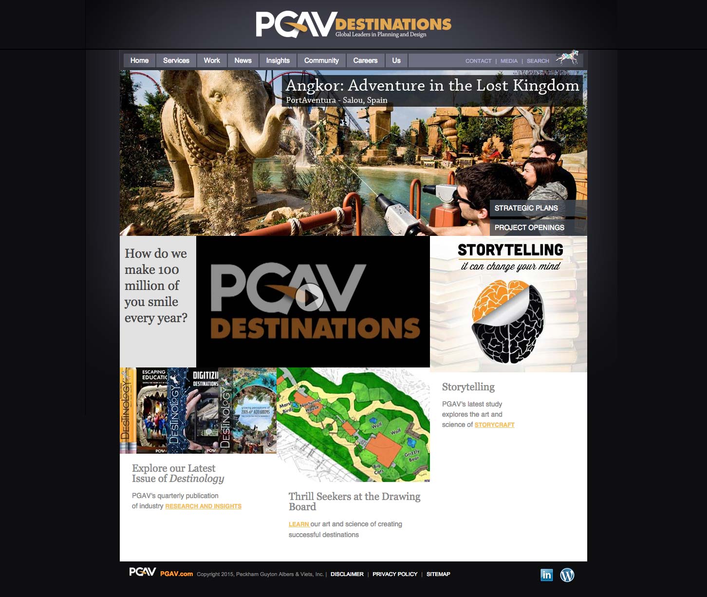 Previous Website Design for PGAV