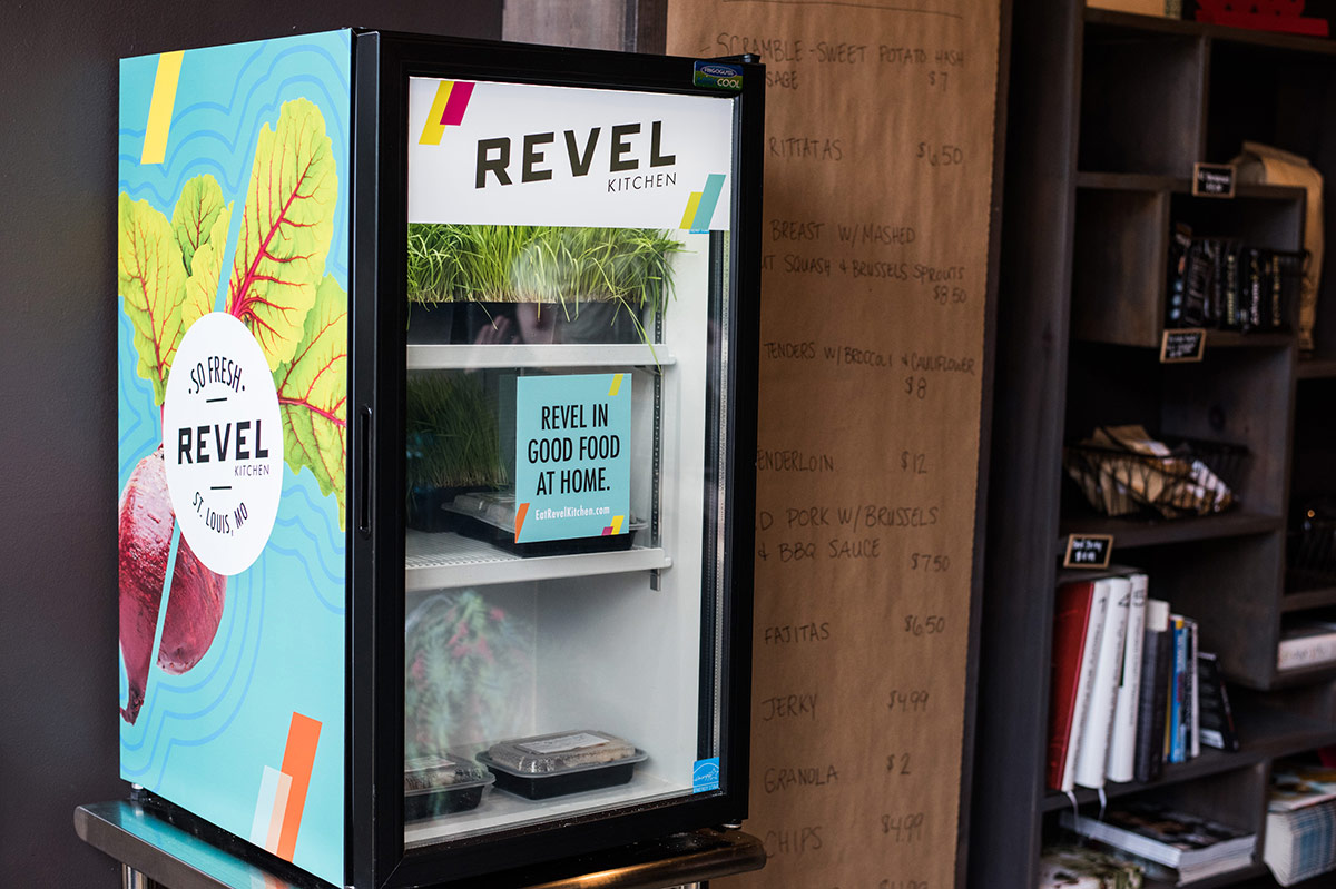 Revel Kitchen Branding Fridge