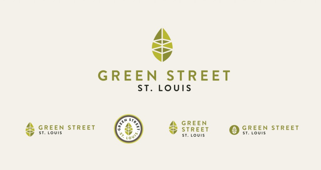 Final Branding and logo systems for Green Street St. Louis