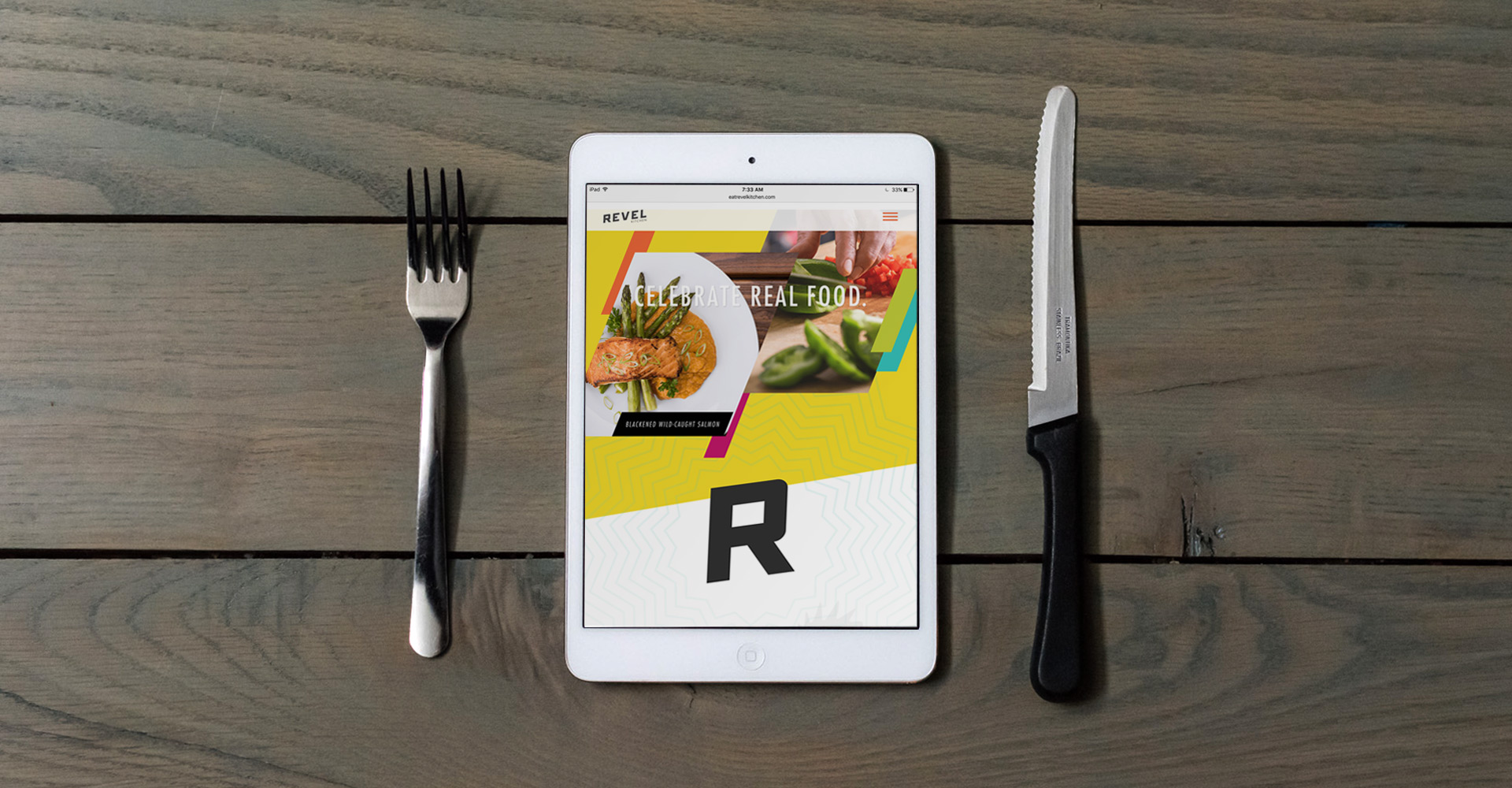 Revel Kitchen Restaurant Branding Web Design Atomicdust