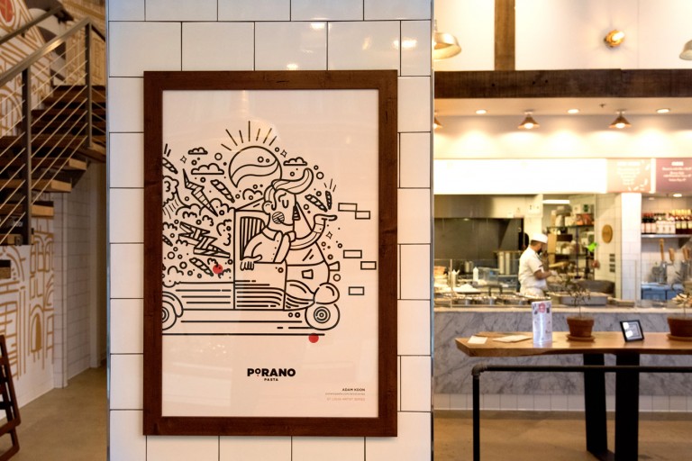 Porano Pasta Restaurant Poster Design