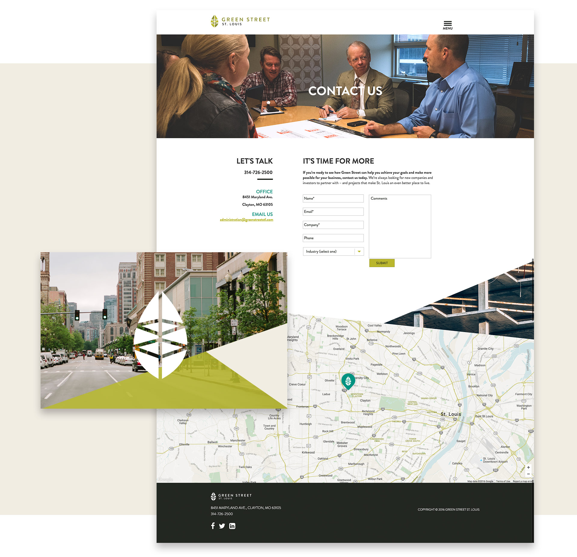 Green Street St. Louis - Website Design