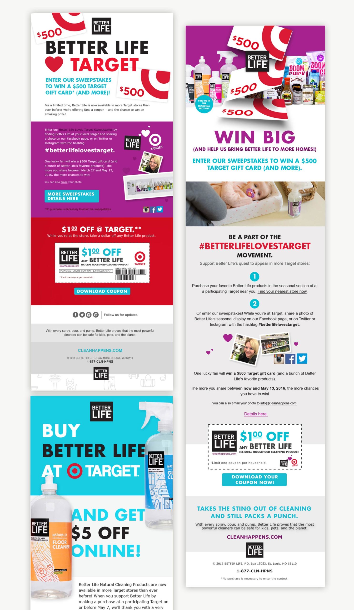 Better Life Digital marketing emails
