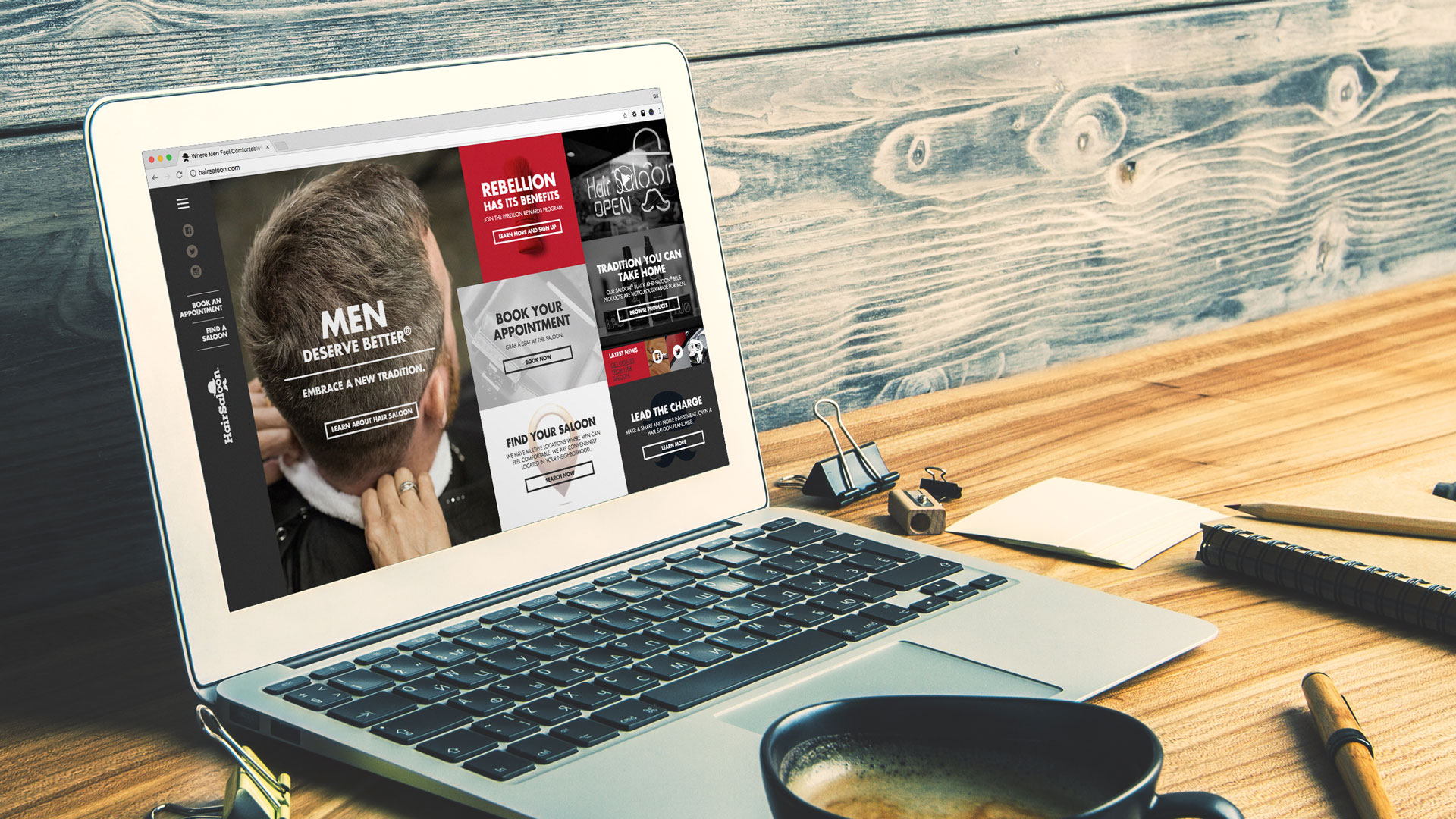 Hair Saloon - Website Design