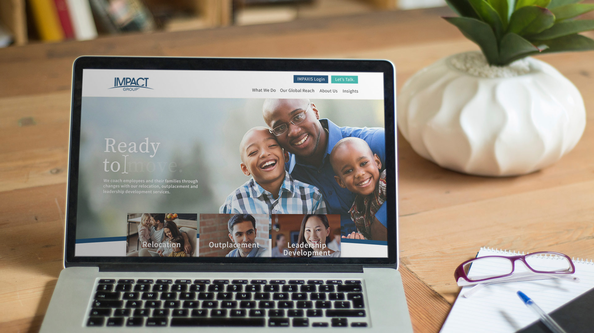 B2B Website design for the Impact Group