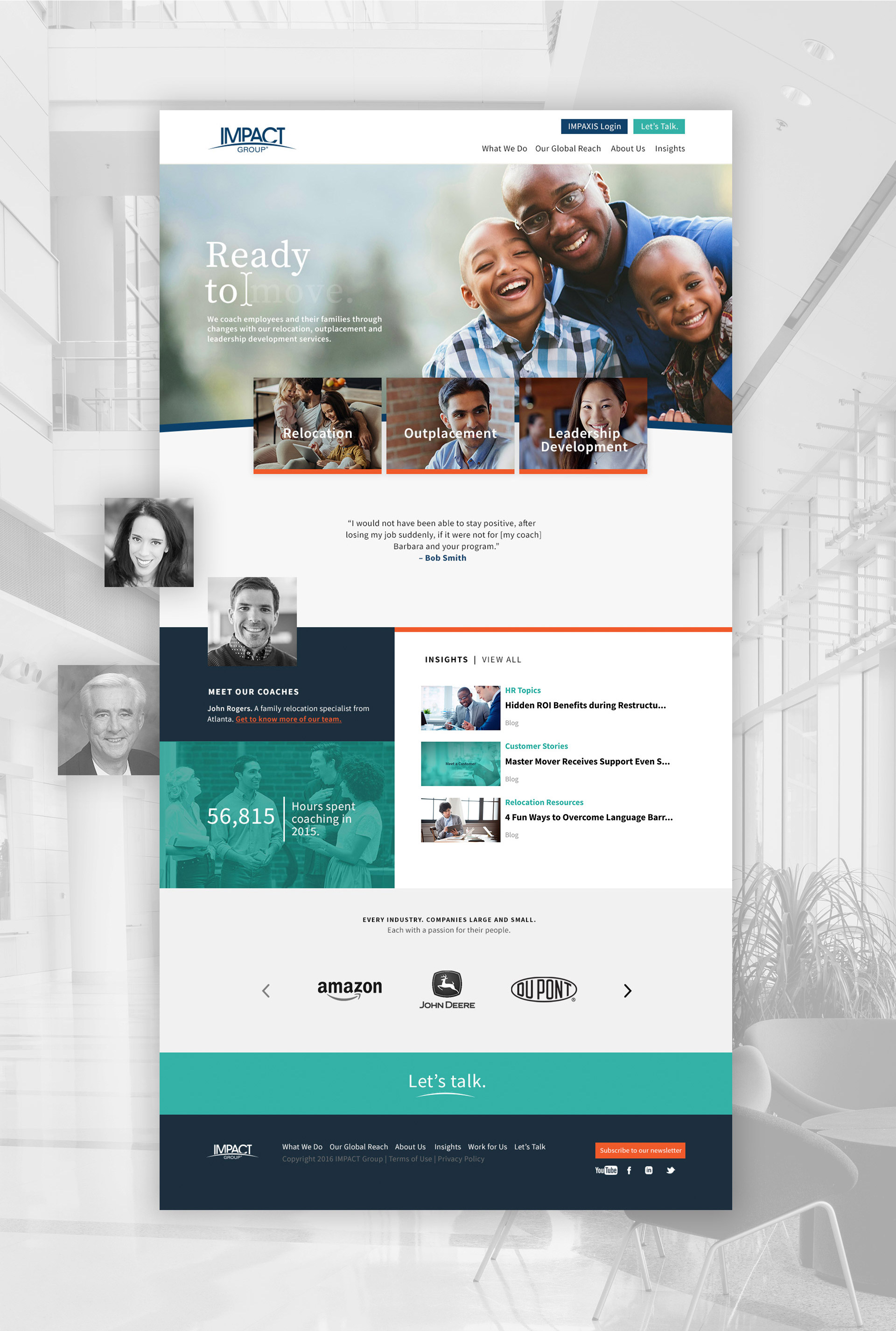 The Impact Group Website design