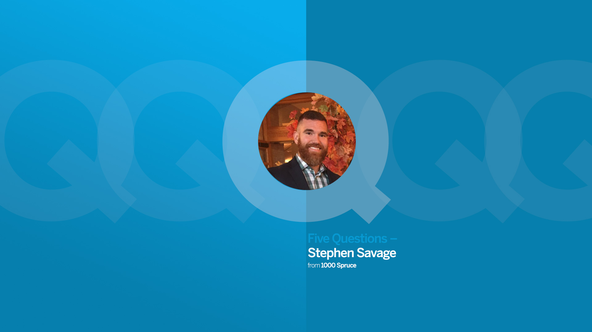 Five Questions with Stephen Savage