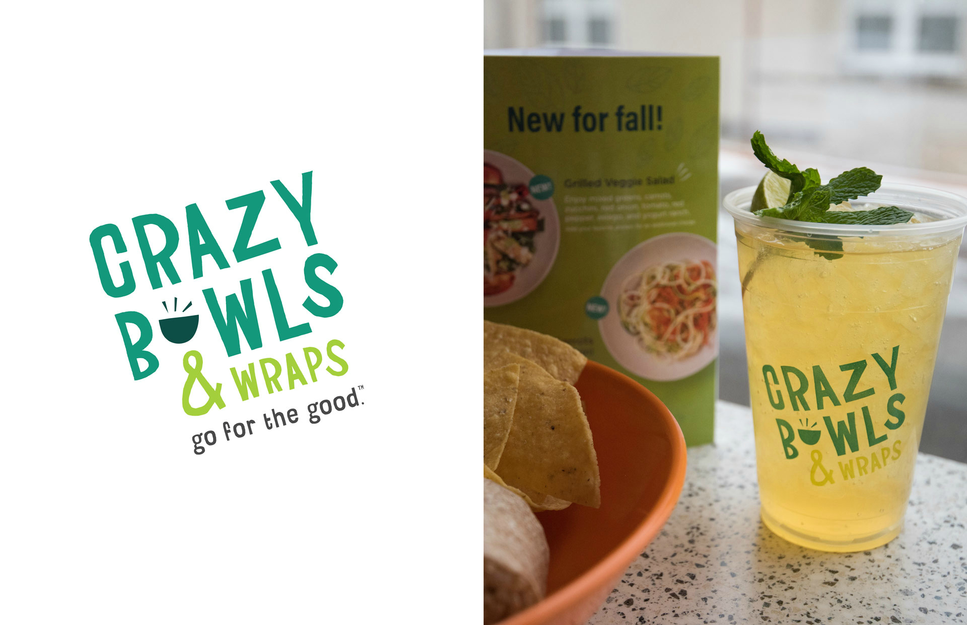 Crazy Bowls & Wraps Logo Design and Branding