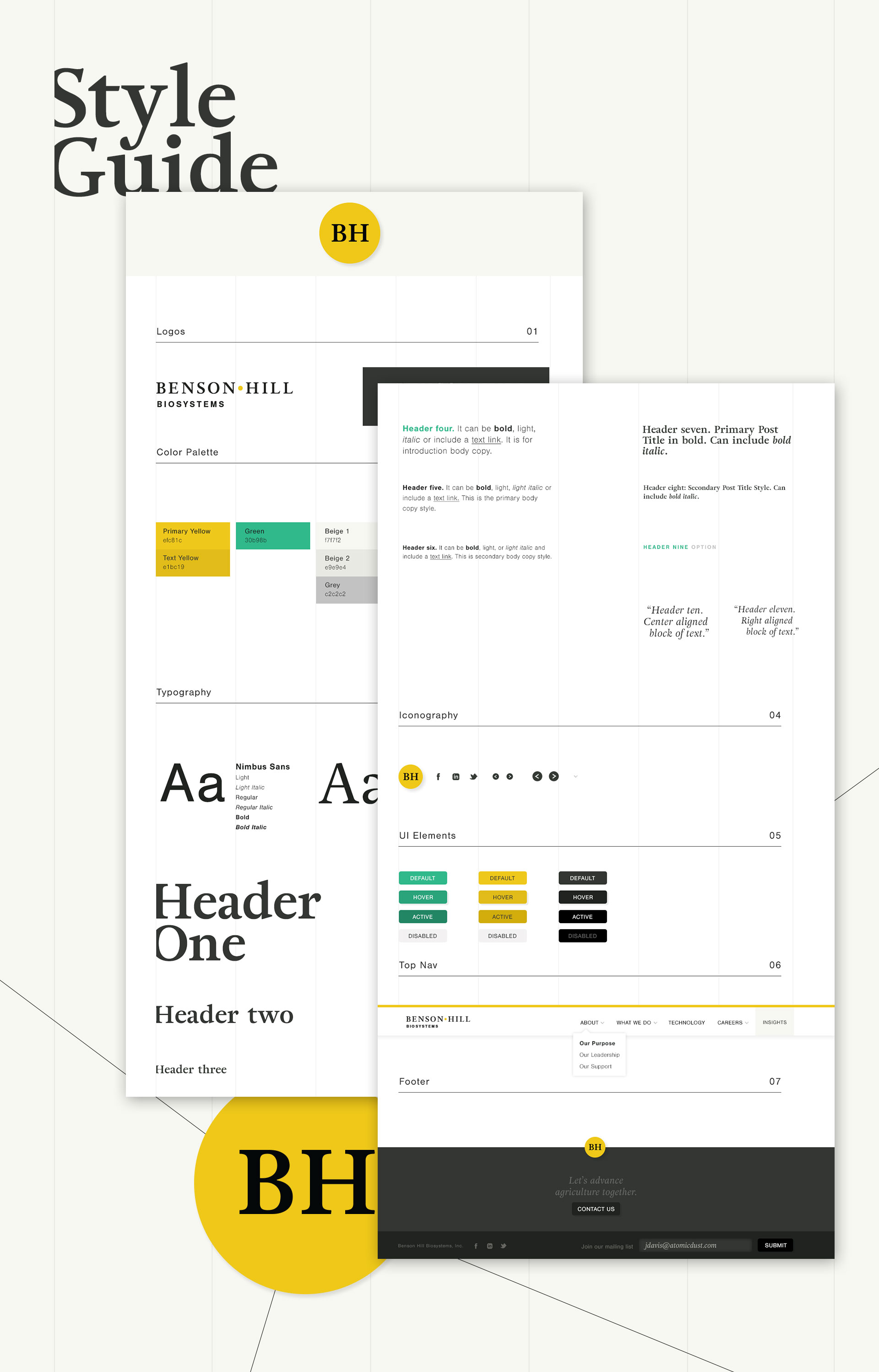 Benson Hill Biosystems - Brand Guidelines