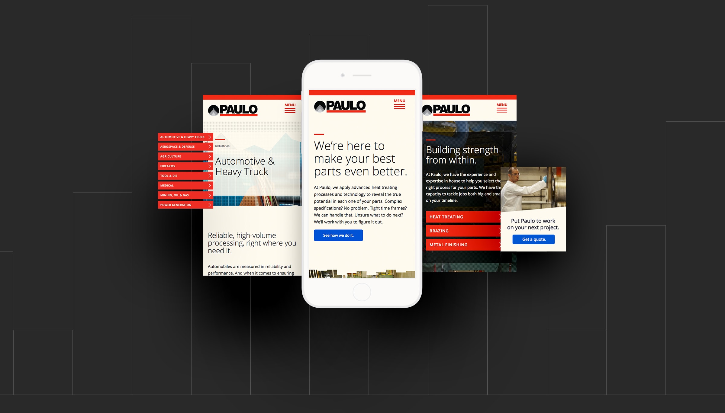 Paulo Heat Treating - Mobile Website