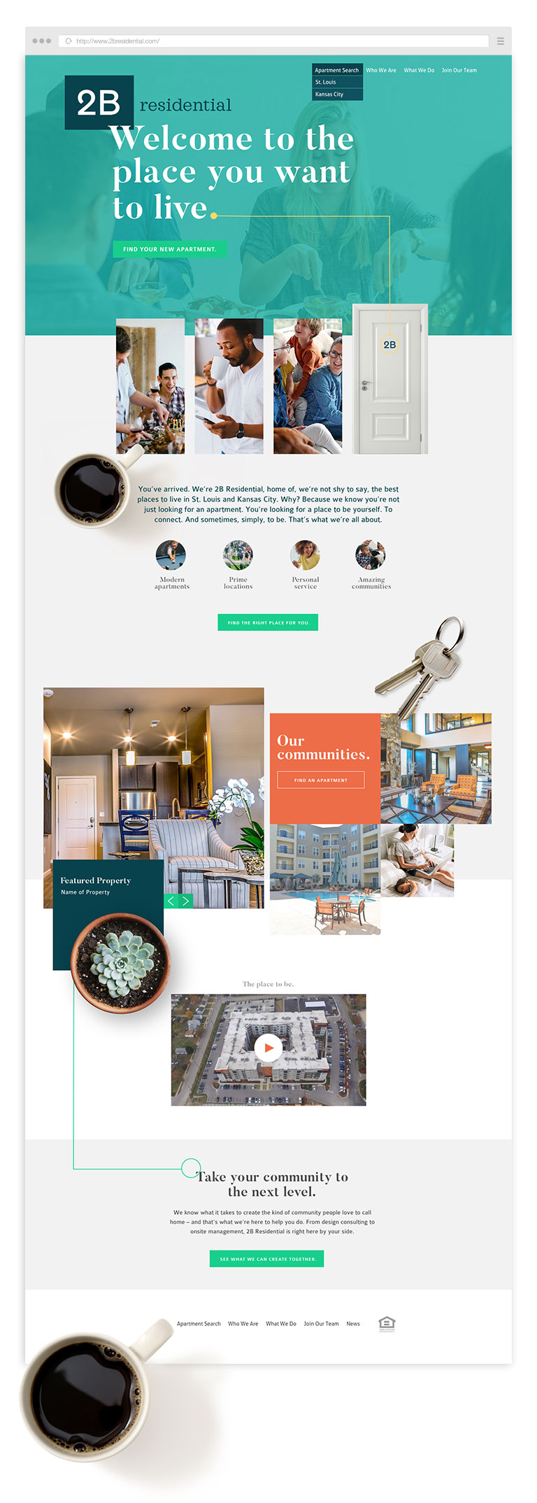 2B Residential's Website Design