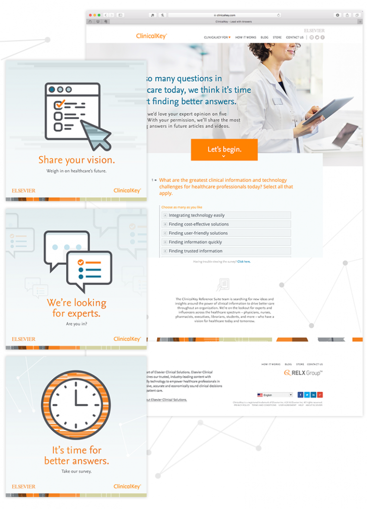 Marketing materials for ClinicalKey