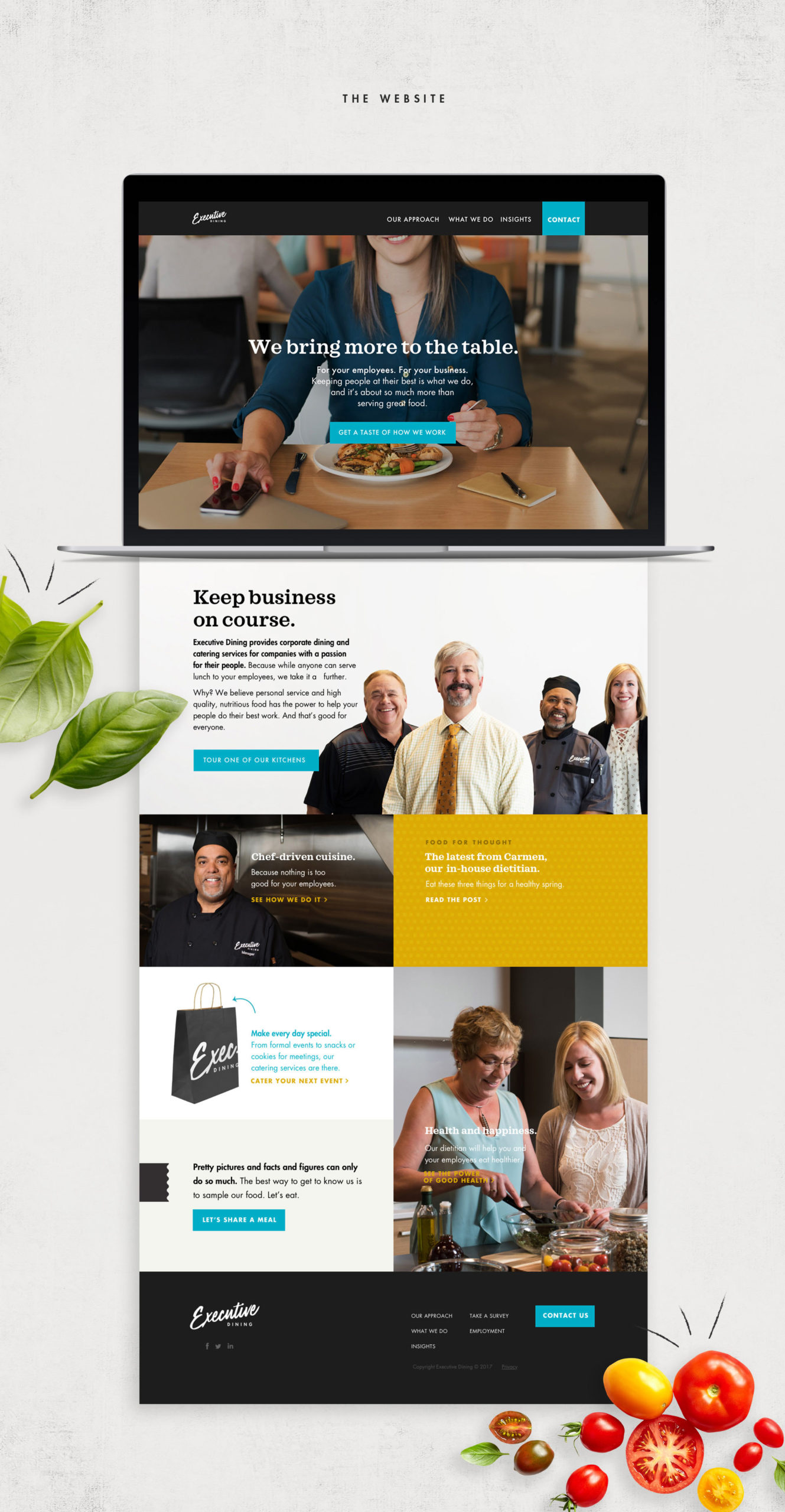 Website Design for Executive Dining
