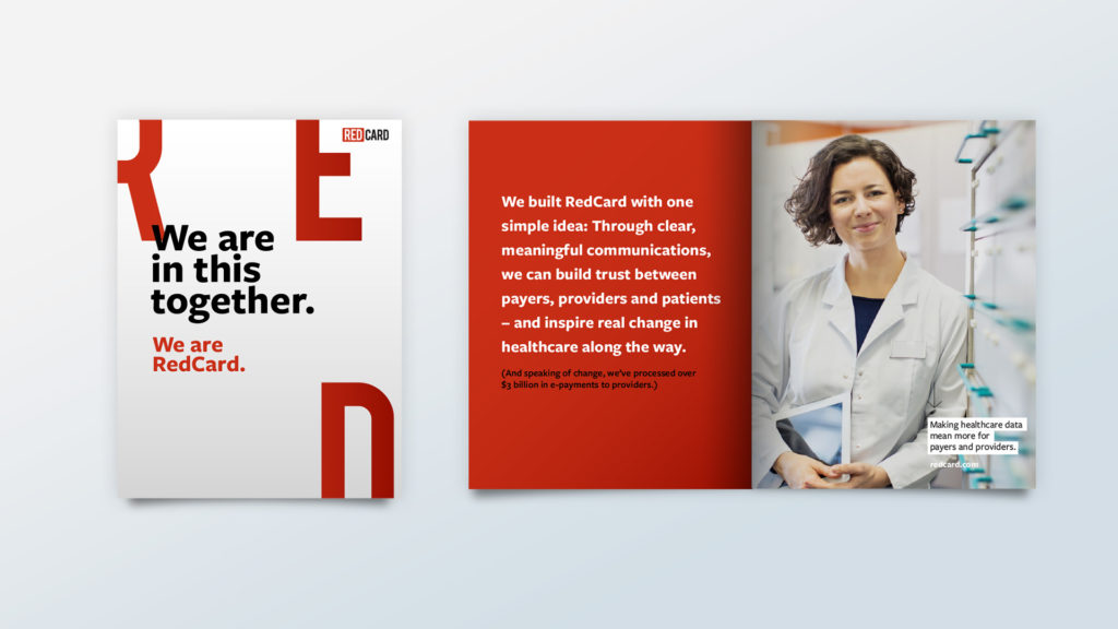 Brochure and marketing materials designed for RedCard