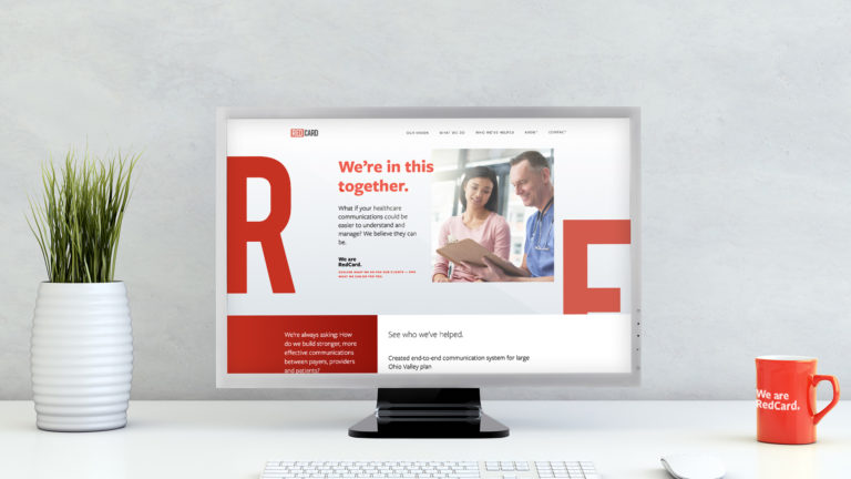 RedCard - Healthcare marketing website design by Atomicdust.