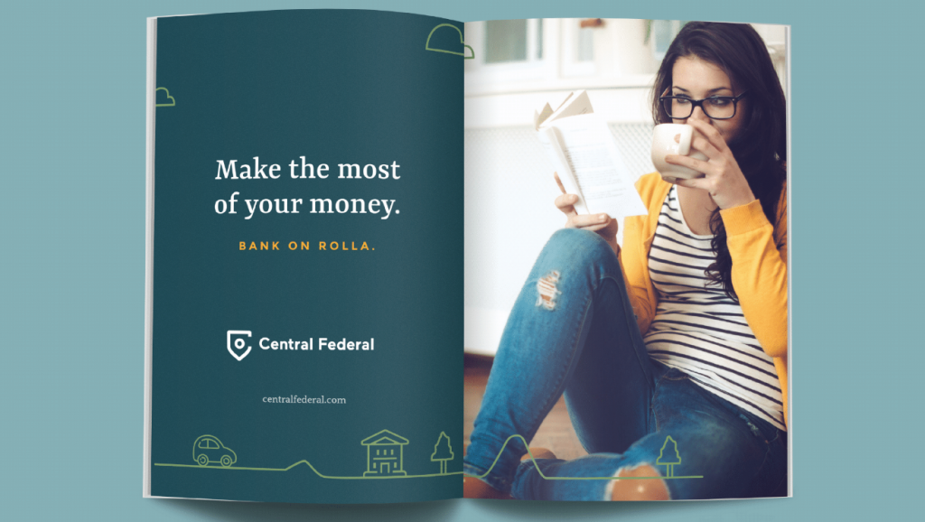 New ads for Central Federal demonstrating the their branding 