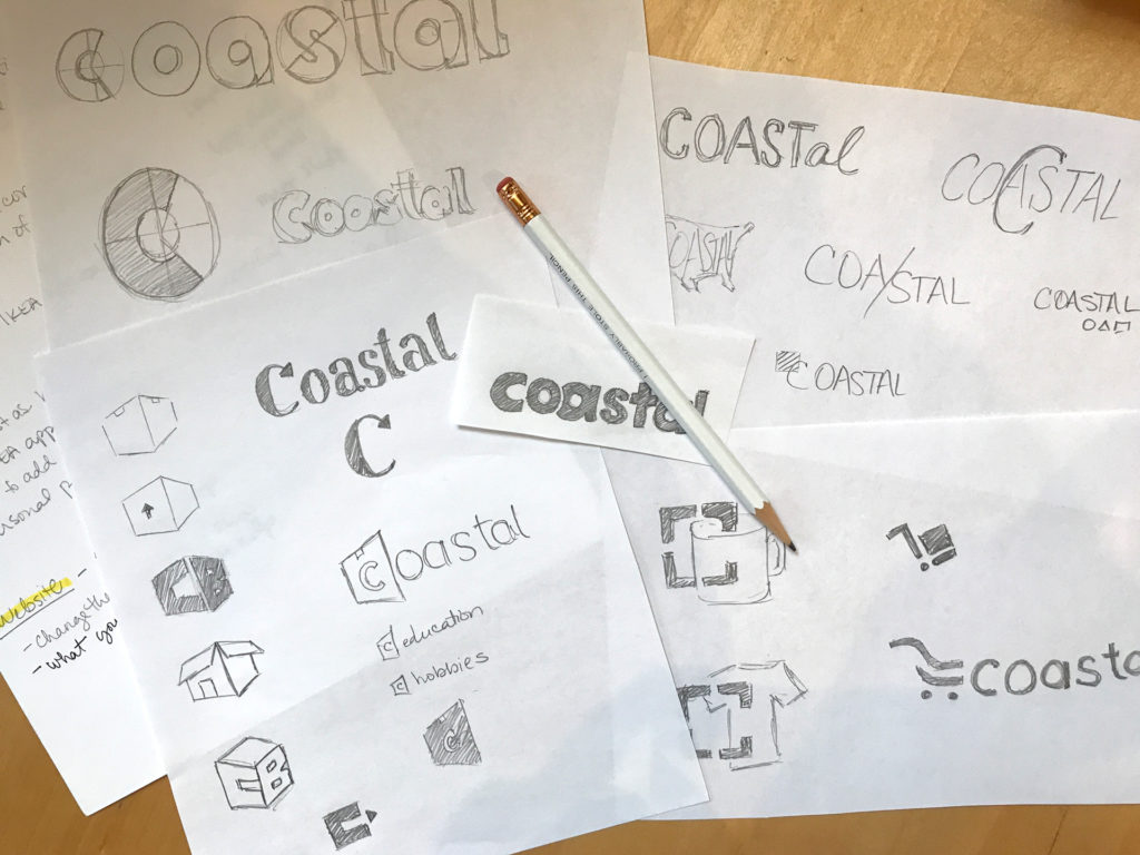 Early Logo Design Exploration for Coastal Business