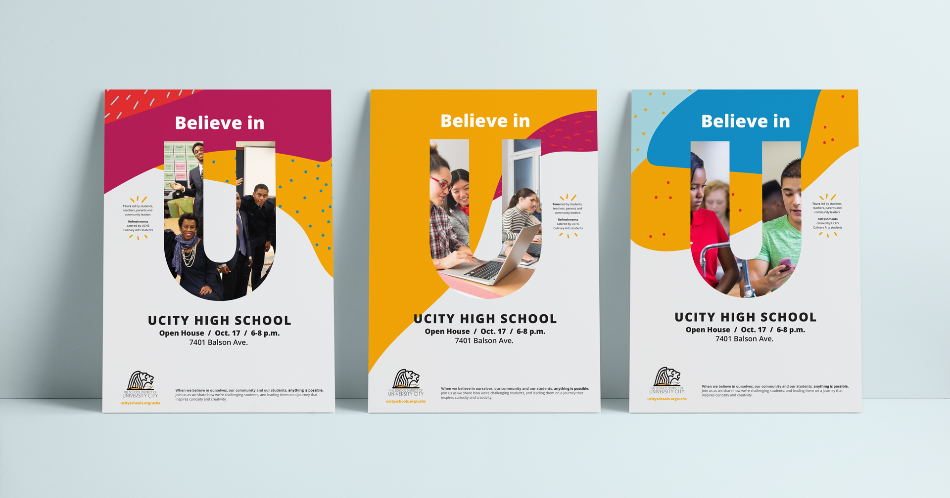 Believe in U Branding Campaign for University City School District