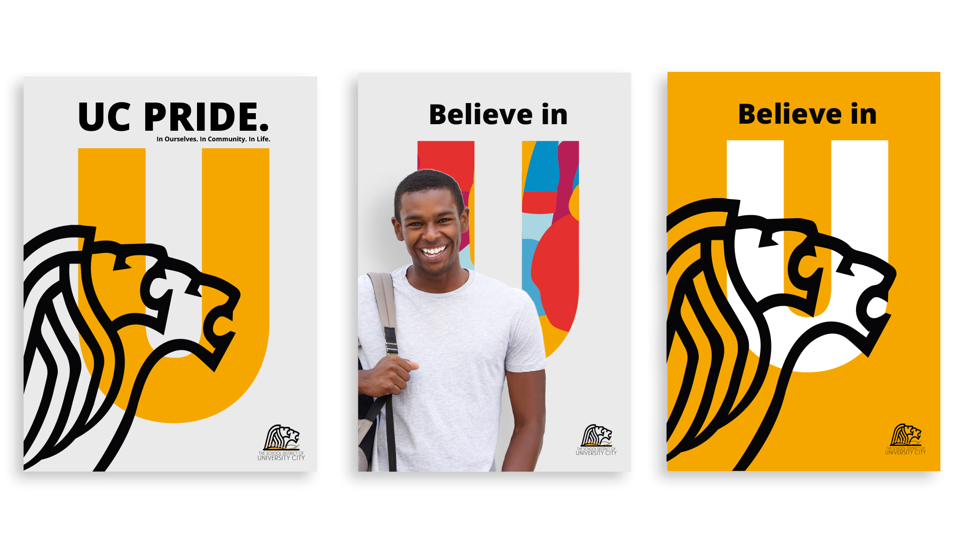 University City School Branding on Posters